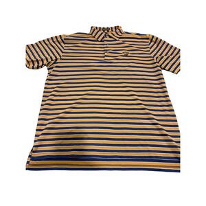 Peter Millar Summer Comfort Striped Golf Polo Shirt Mens Large (780)